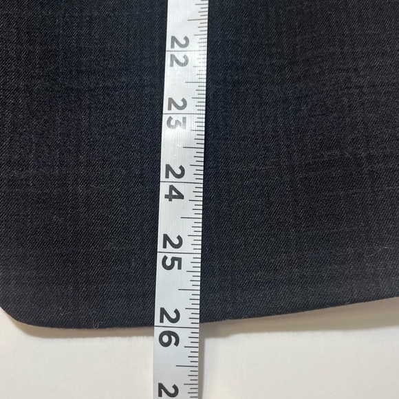 Saks Fifth Avenue Signature Wool Suit Jacket Blazer Black Tweed Size 2 Business - Picture 13 of 15